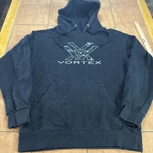 Vortex Hoodie Black Gray‎ Sz Medium Long Sleeve Hooded Sweatshirt Outdoors Men's